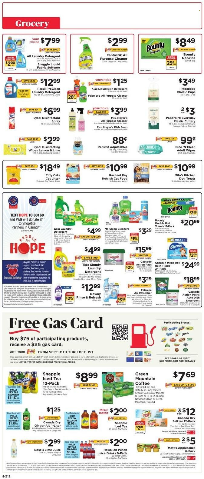 ShopRite ad - 09/11/2022 - 09/17/2022. Page 8