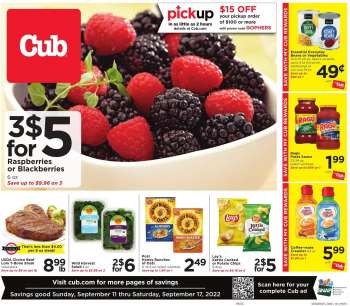 Cub Foods Flyer - 09/11/2022 - 09/17/2022.
