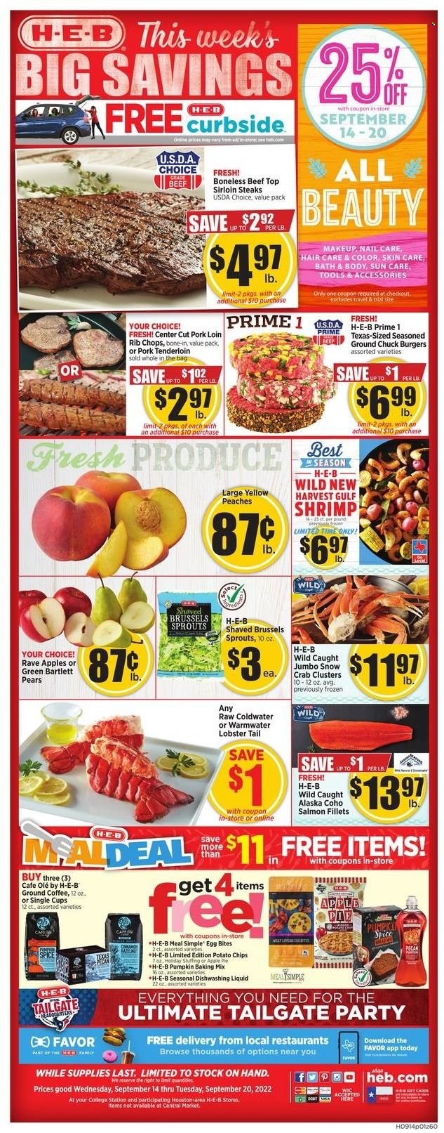 H-E-B ad - 09/14/2022 - 09/20/2022. Page 1