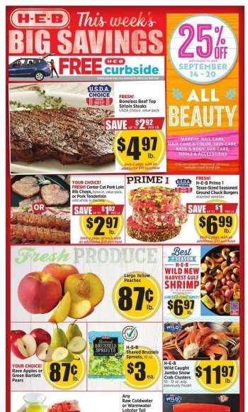 H-E-B Flyer - 09/14/2022 - 09/20/2022.