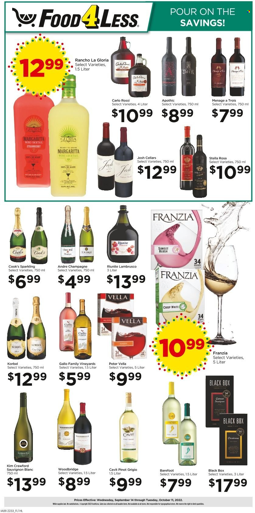 Food 4 Less ad - 09/14/2022 - 10/11/2022. Page 1