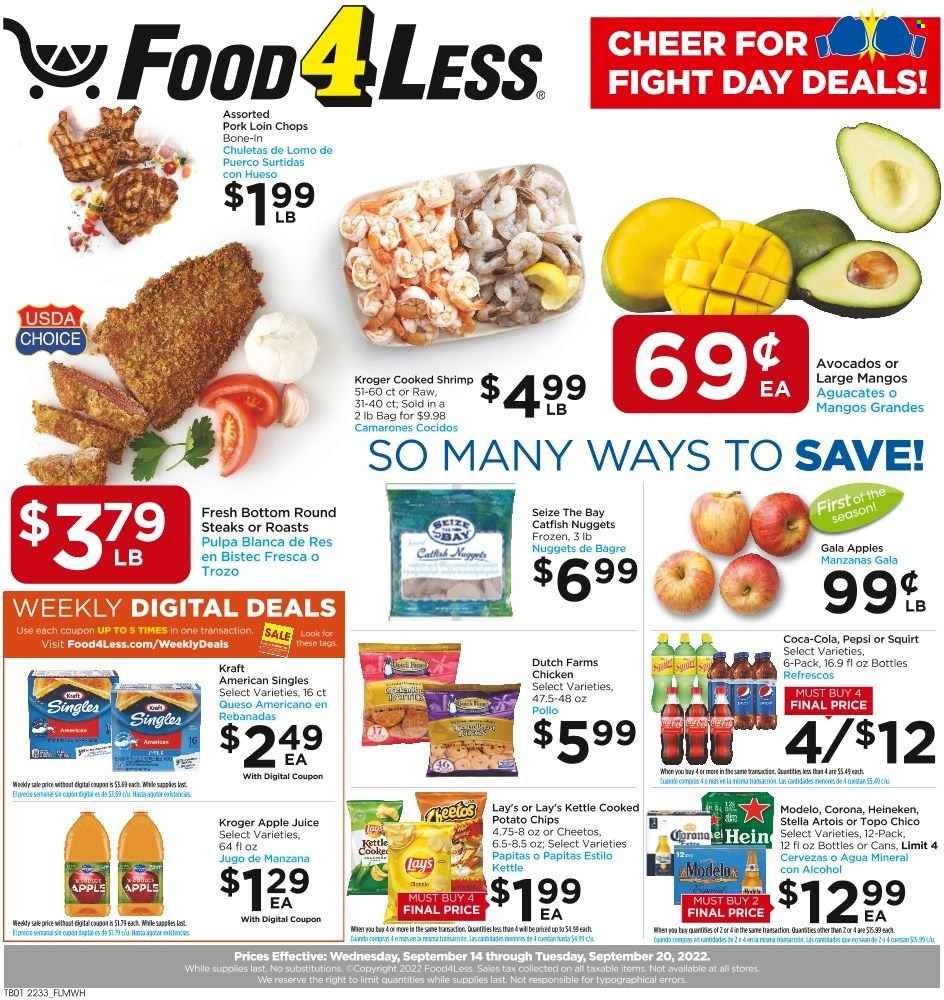 Food 4 Less ad - 09/14/2022 - 09/20/2022. Page 1