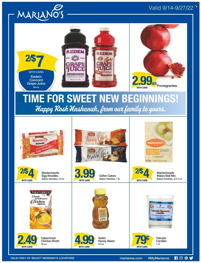 Mariano’s ad - 09/14/2022 - 09/27/2022. Page 1