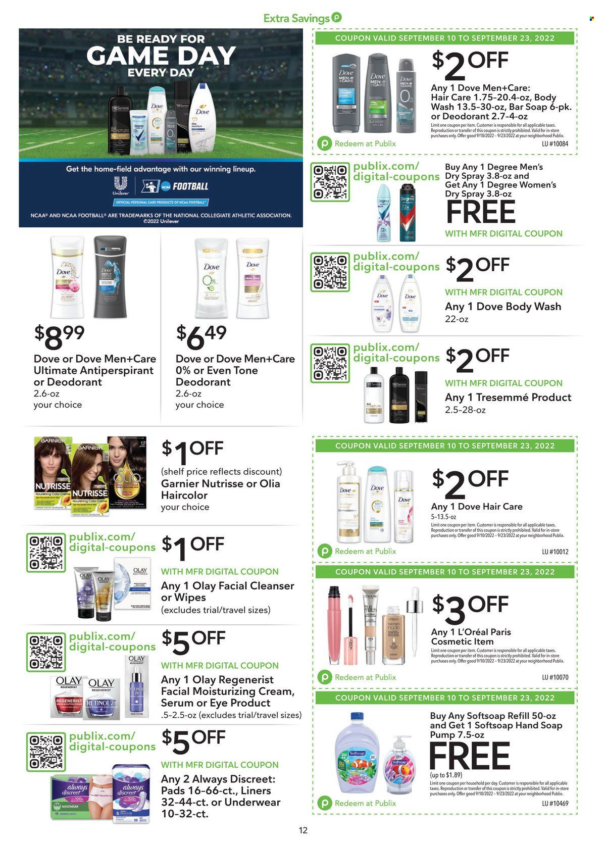 Publix ad - 09/10/2022 - 09/23/2022. Page 12