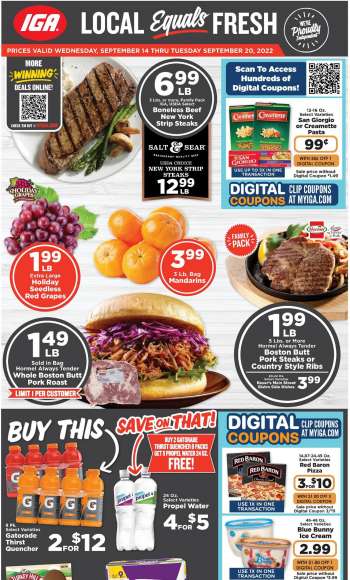 IGA Flyer - 09/14/2022 - 09/20/2022.