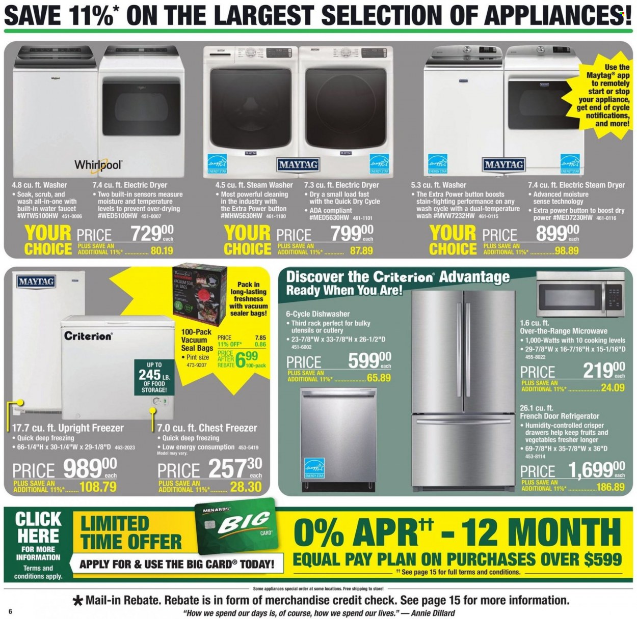 Menards ad - 09/15/2022 - 09/25/2022. Page 6