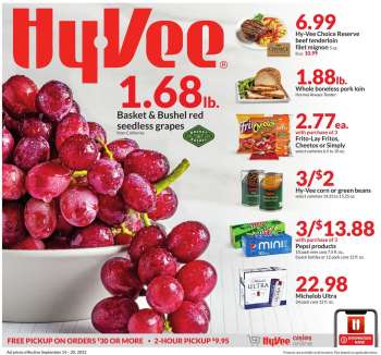 Hy-Vee Flyer - 09/14/2022 - 09/20/2022.