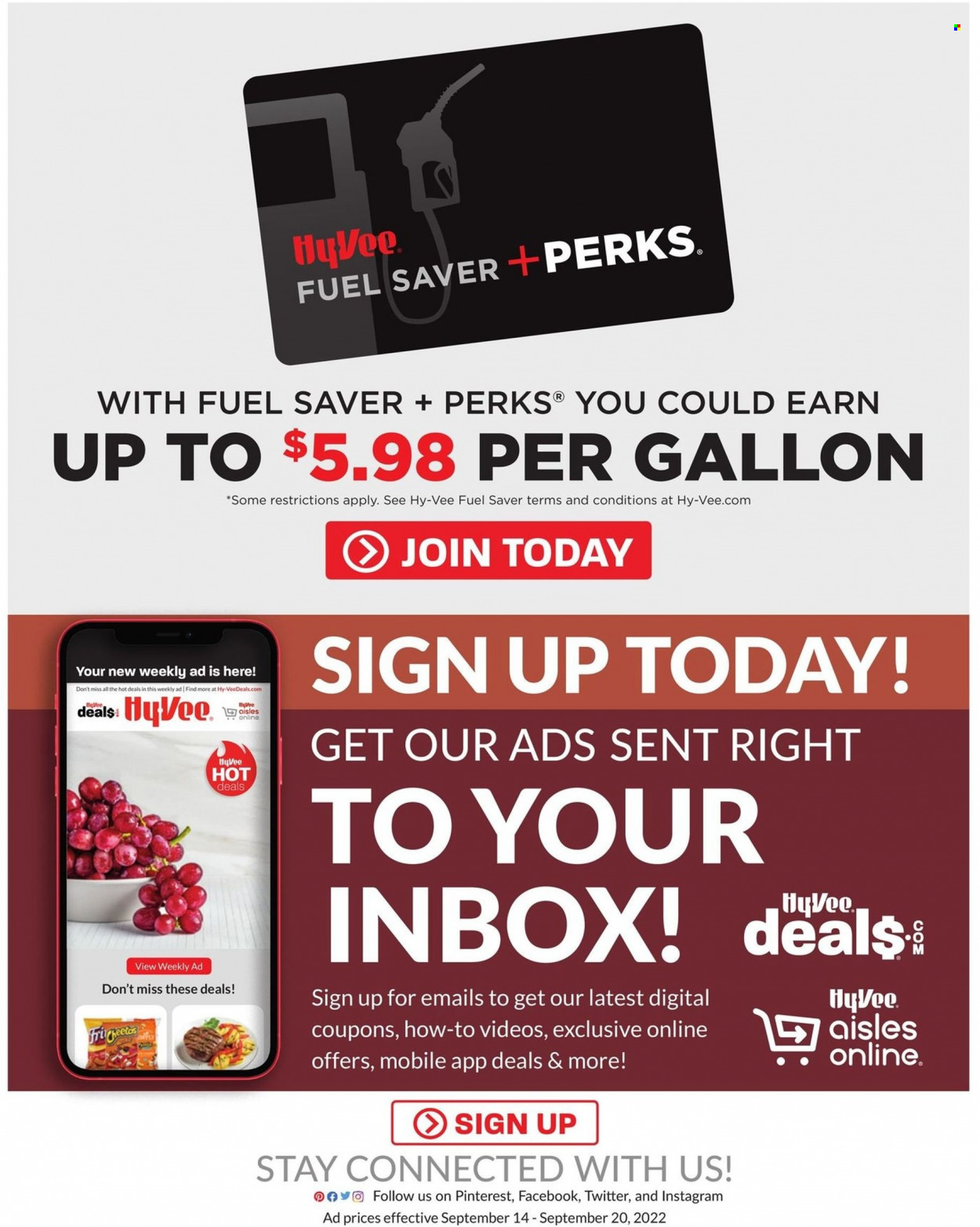 Hy-Vee ad - 09/14/2022 - 09/20/2022. Page 29
