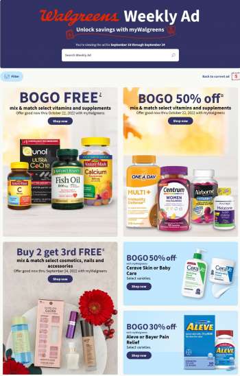 Walgreens Flyer - 09/18/2022 - 09/24/2022.