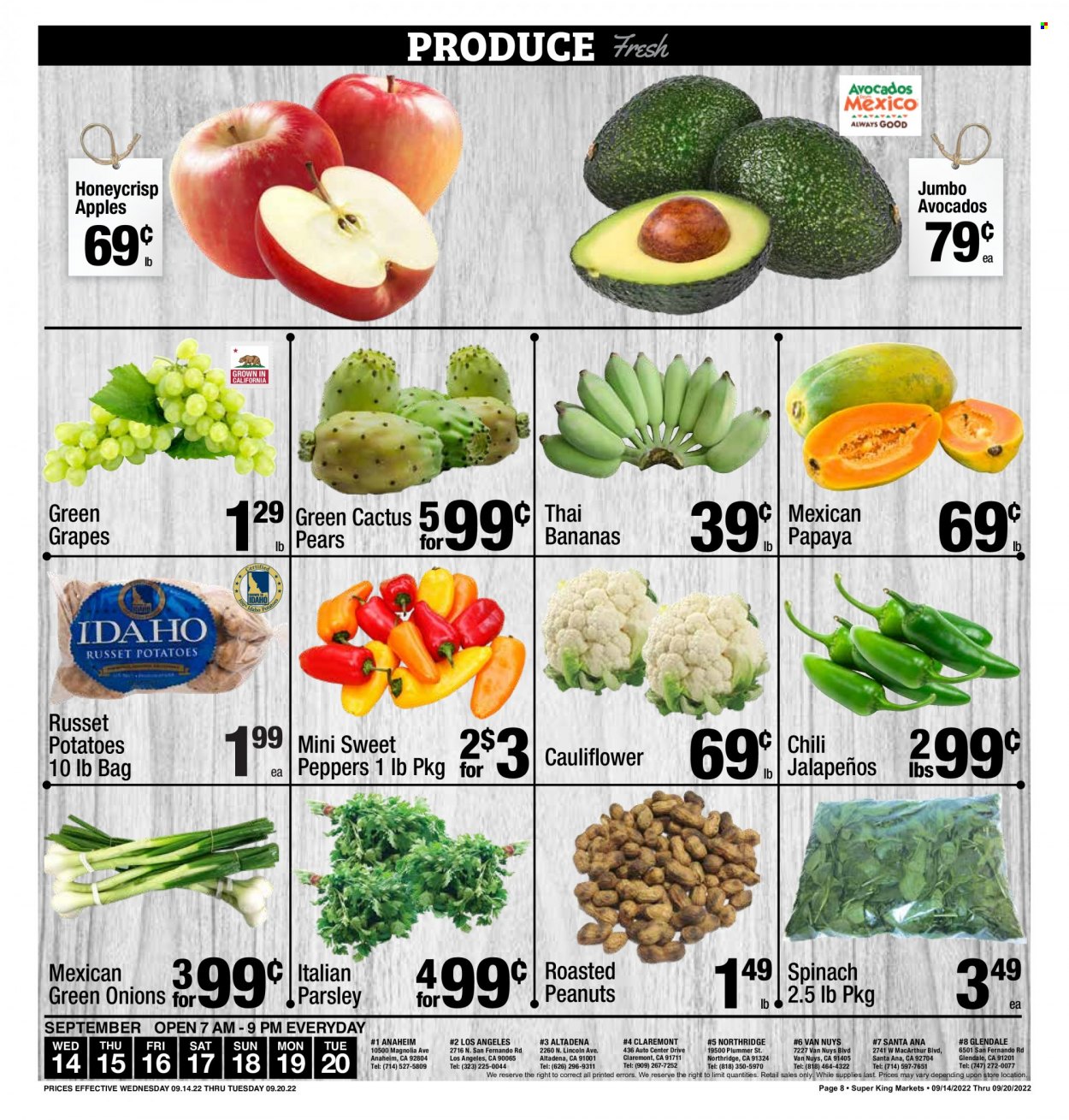 Super King Markets ad - 09/14/2022 - 09/20/2022. Page 8