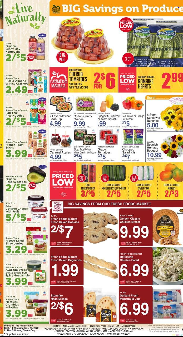 Harris Teeter ad - 09/14/2022 - 09/20/2022. Page 8