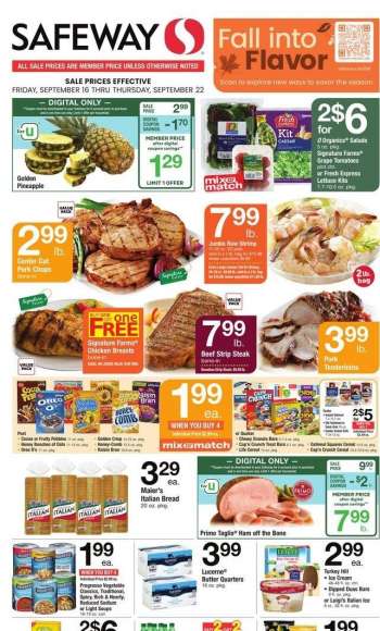 Safeway Flyer - 09/16/2022 - 09/22/2022.