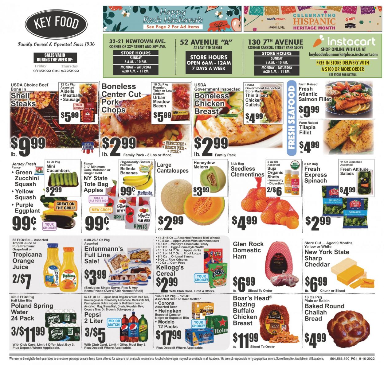 Key Food ad - 09/16/2022 - 09/22/2022. Page 1