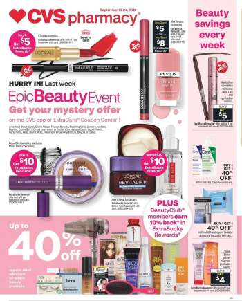 CVS Pharmacy Flyer - 09/18/2022 - 09/24/2022.