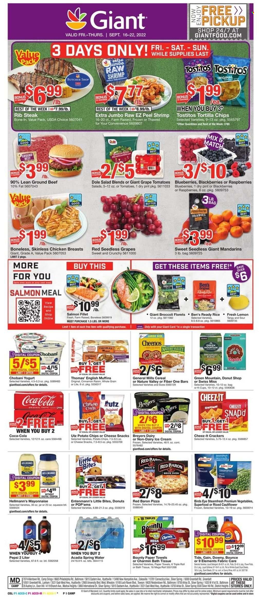 Giant Food ad - 09/16/2022 - 09/22/2022. Page 1