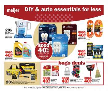 Meijer Flyer - 09/18/2022 - 10/01/2022.