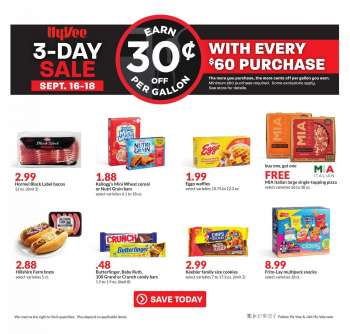 Hy-Vee Flyer - 09/16/2022 - 09/18/2022.