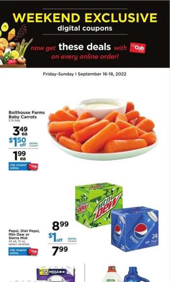 Cub Foods Flyer - 09/16/2022 - 09/18/2022.