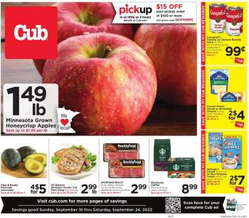 Cub Foods Flyer - 09/18/2022 - 09/24/2022.