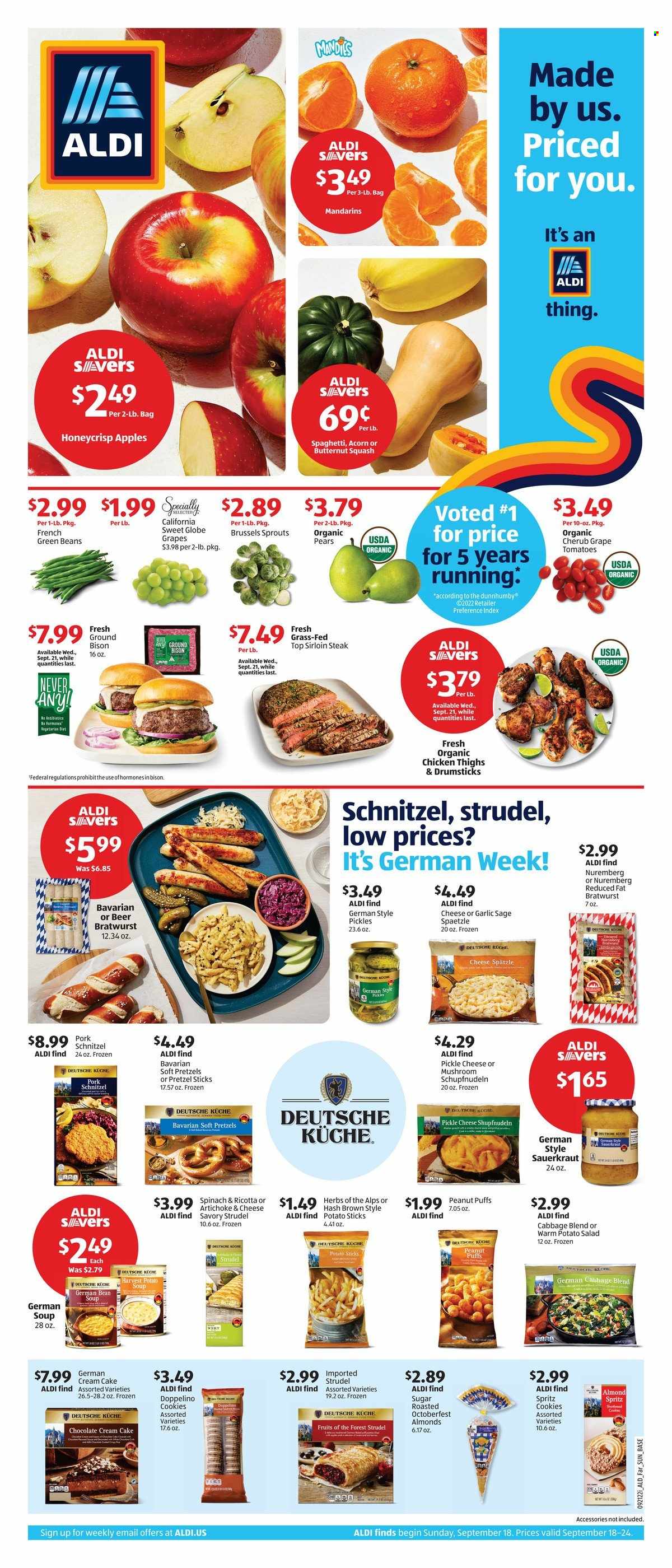 ALDI ad - 09/18/2022 - 09/24/2022. Page 1