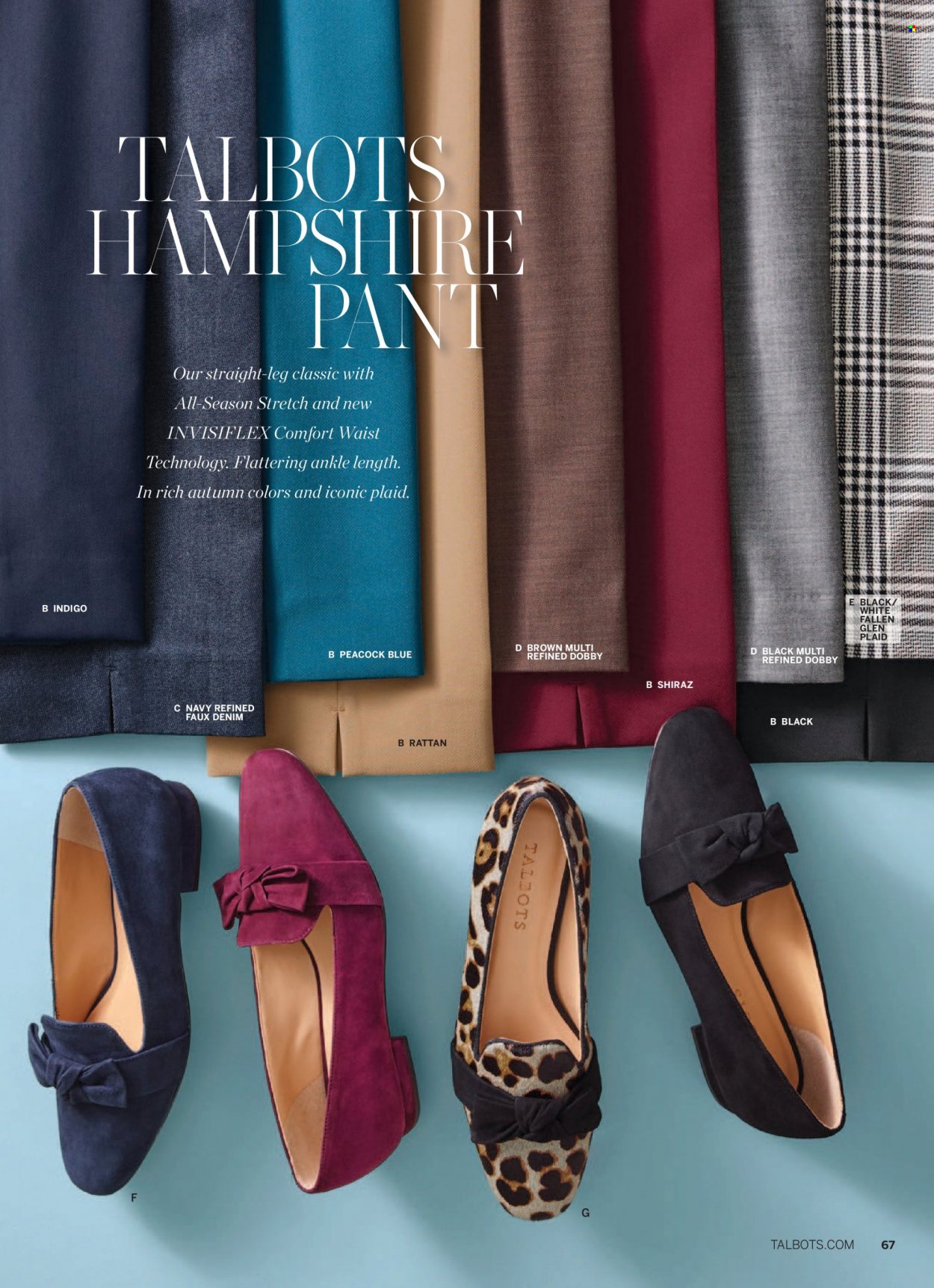 thumbnail - Talbots Flyer - 10/01/2022 - 10/31/2022 - Sales products - pants, pullover, earrings, foam footbed. Page 64.