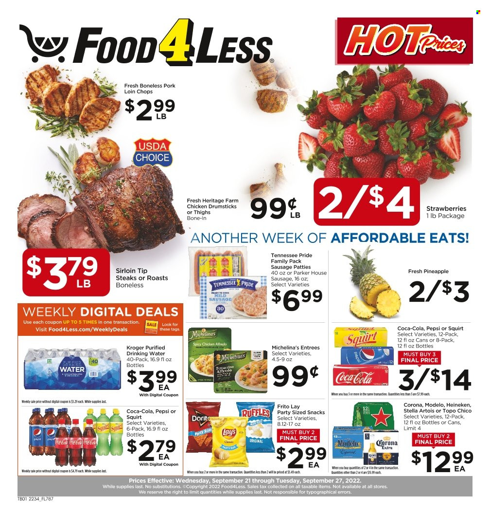 Food 4 Less ad - 09/21/2022 - 09/27/2022. Page 1