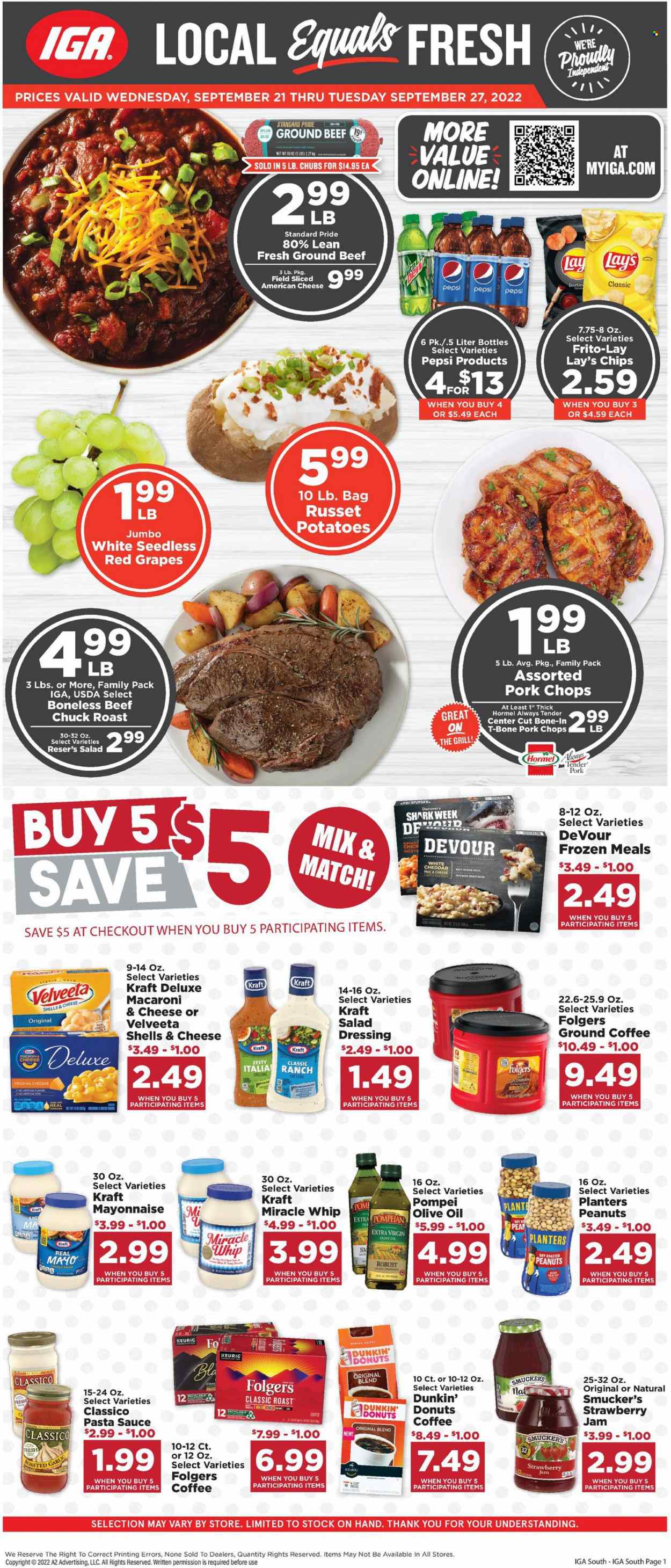 IGA ad - 09/21/2022 - 09/27/2022. Page 1