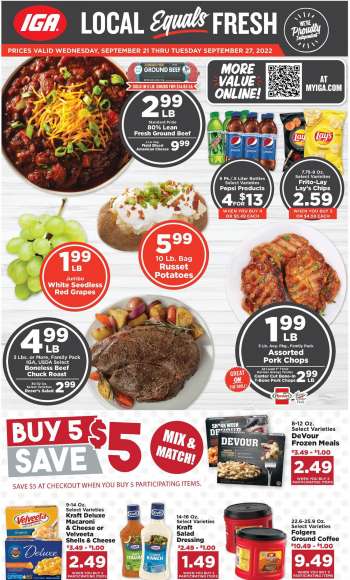 IGA Flyer - 09/21/2022 - 09/27/2022.