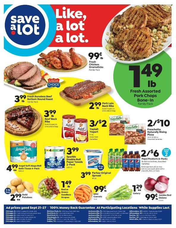 Save a Lot ad - 09/21/2022 - 09/27/2022. Page 1