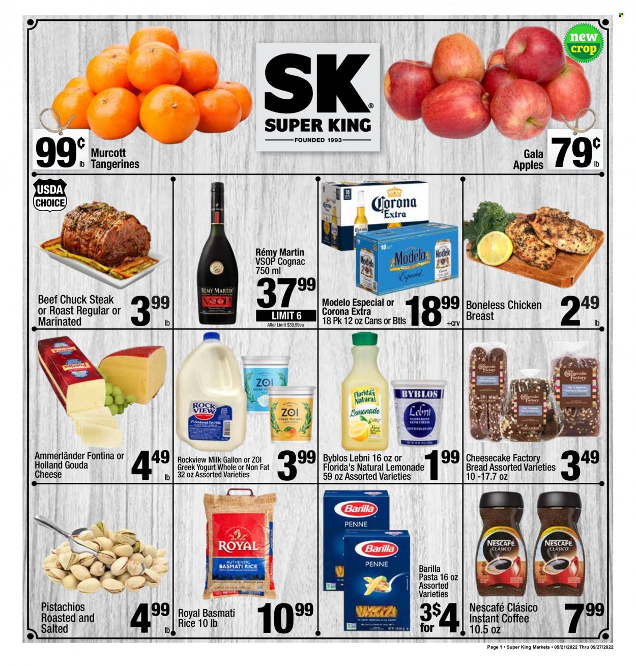 Super King Markets ad - 09/21/2022 - 09/27/2022. Page 1