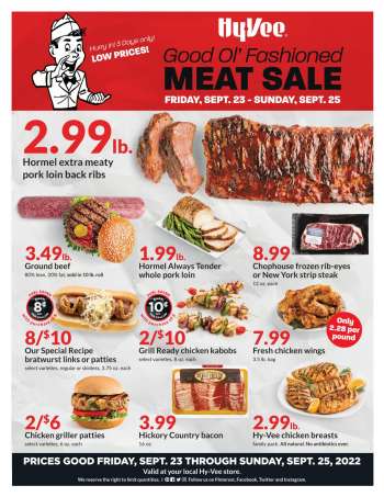 Hy-Vee Flyer - 09/23/2022 - 09/25/2022.