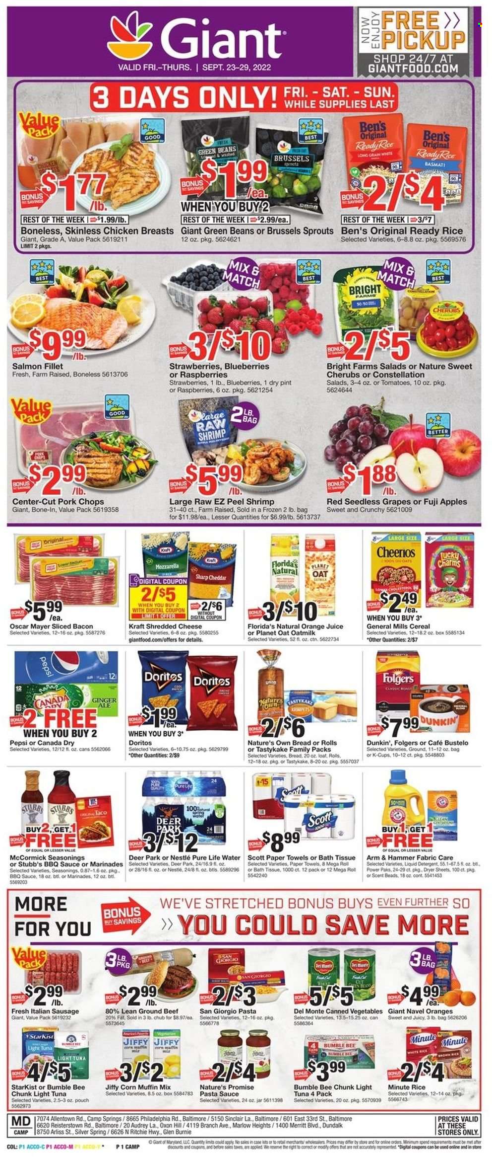 Giant Food ad - 09/23/2022 - 09/29/2022. Page 1