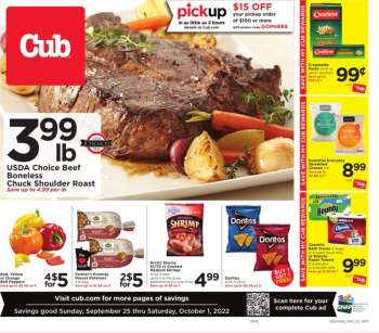 Cub Foods Flyer - 09/25/2022 - 10/01/2022.