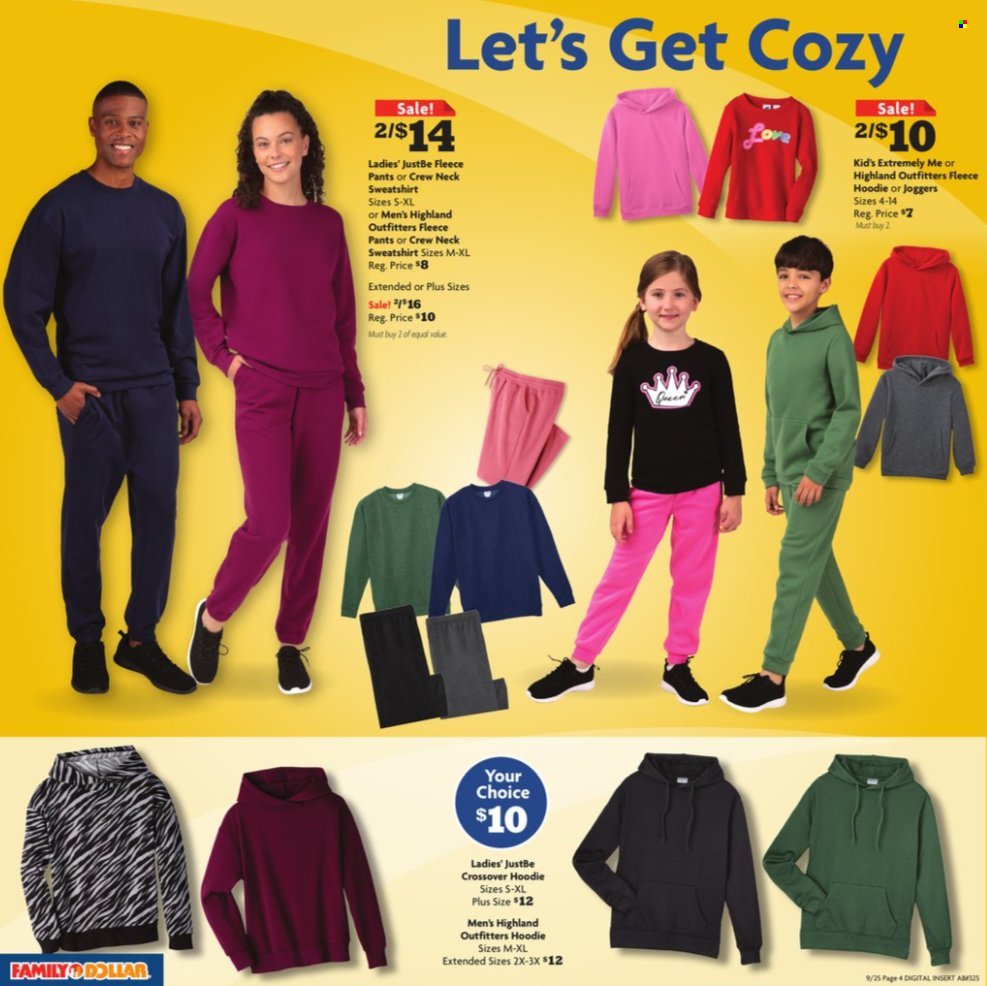 thumbnail - Family Dollar Flyer - 09/25/2022 - 10/01/2022 - Sales products - pants, hoodie. Page 10.