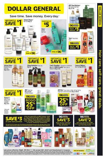 Dollar General Flyer - 09/25/2022 - 10/01/2022.