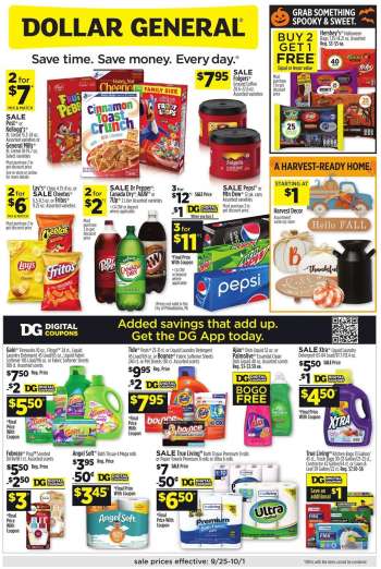 Dollar General Flyer - 09/25/2022 - 10/01/2022.