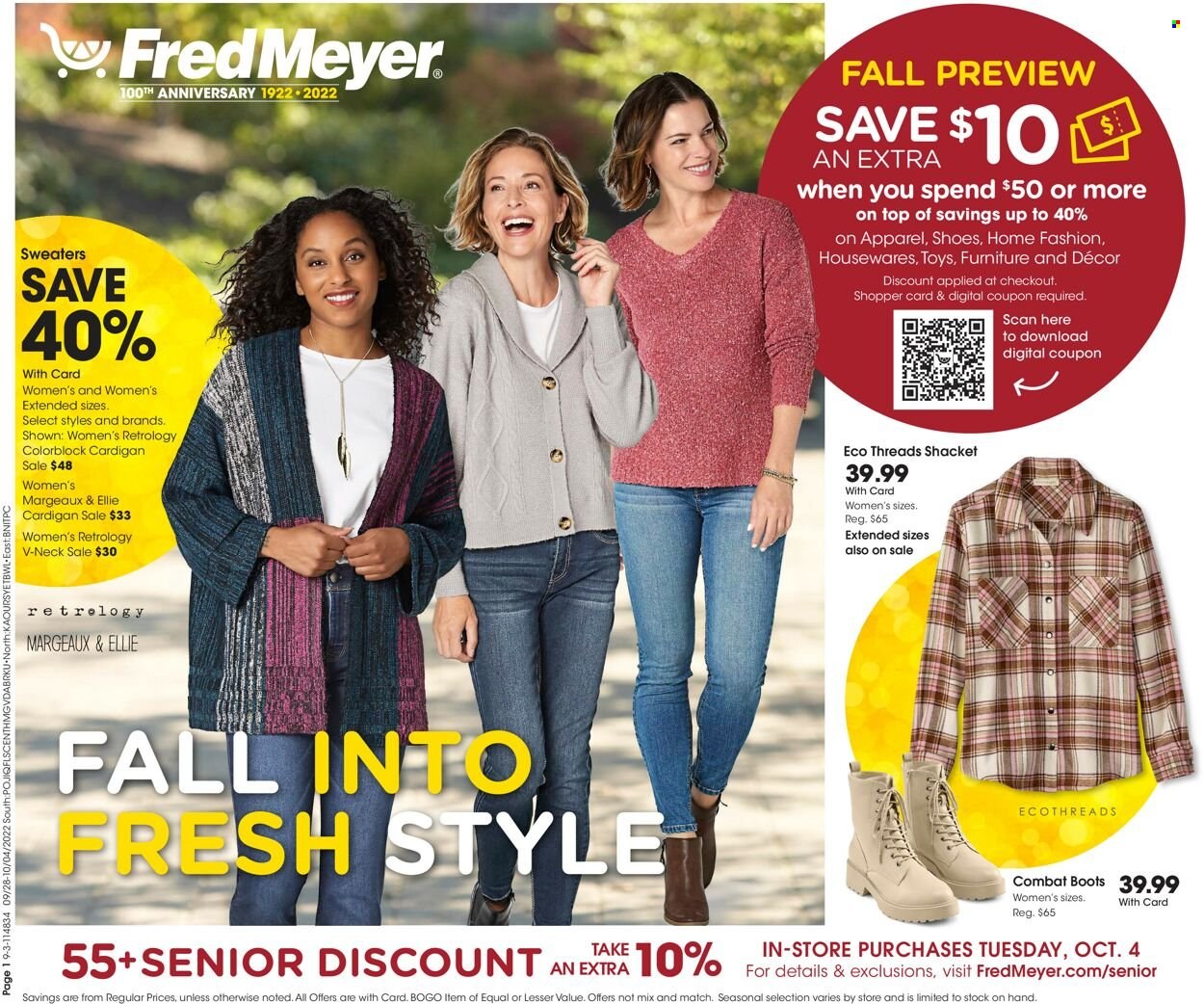 Fred Meyer ad - 09/28/2022 - 10/04/2022. Page 1