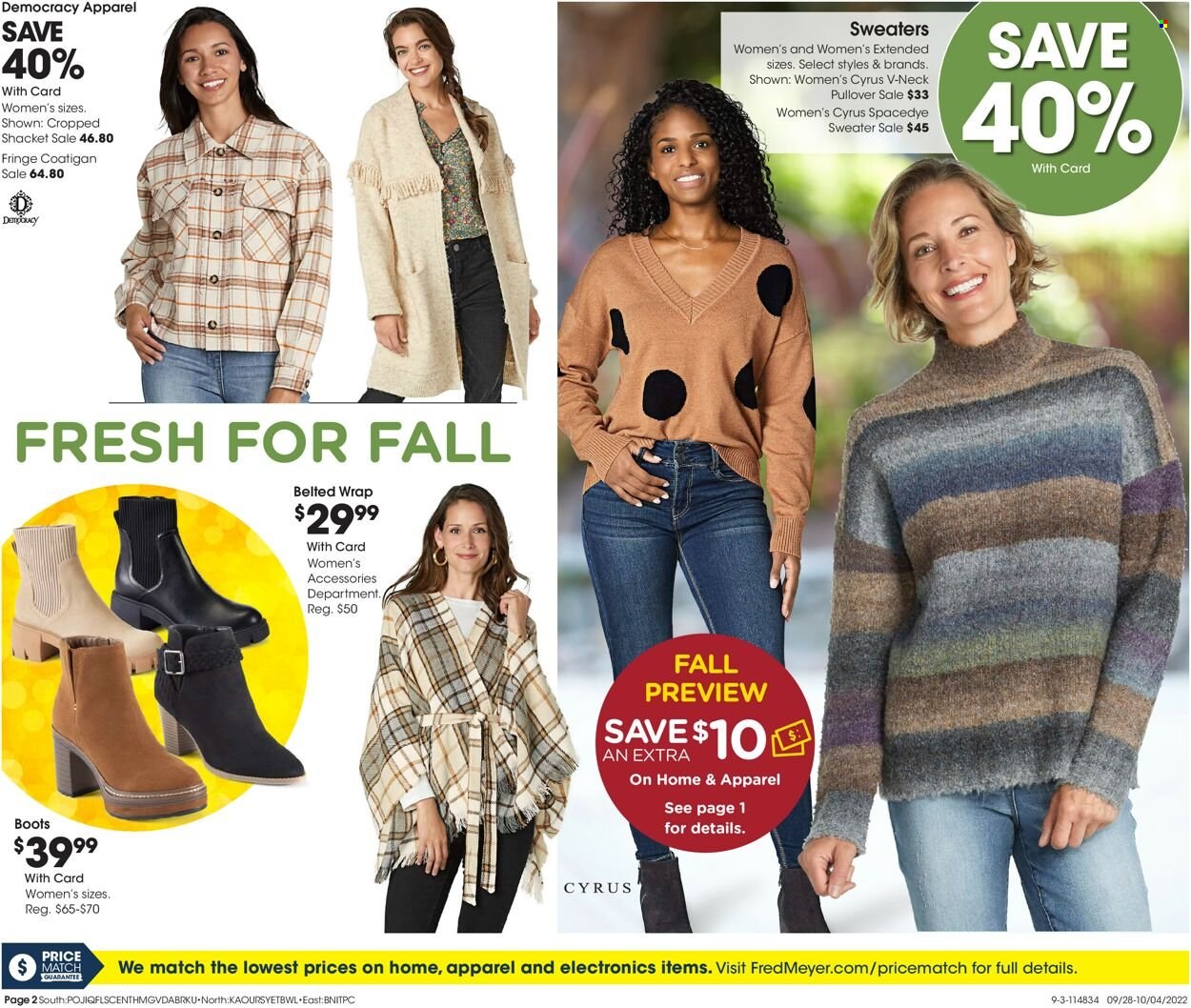 Fred Meyer ad - 09/28/2022 - 10/04/2022. Page 2
