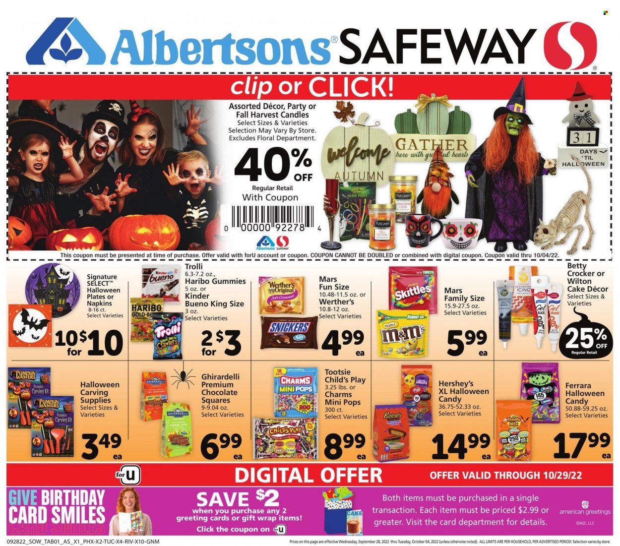 Safeway ad - 09/28/2022 - 10/04/2022. Page 5