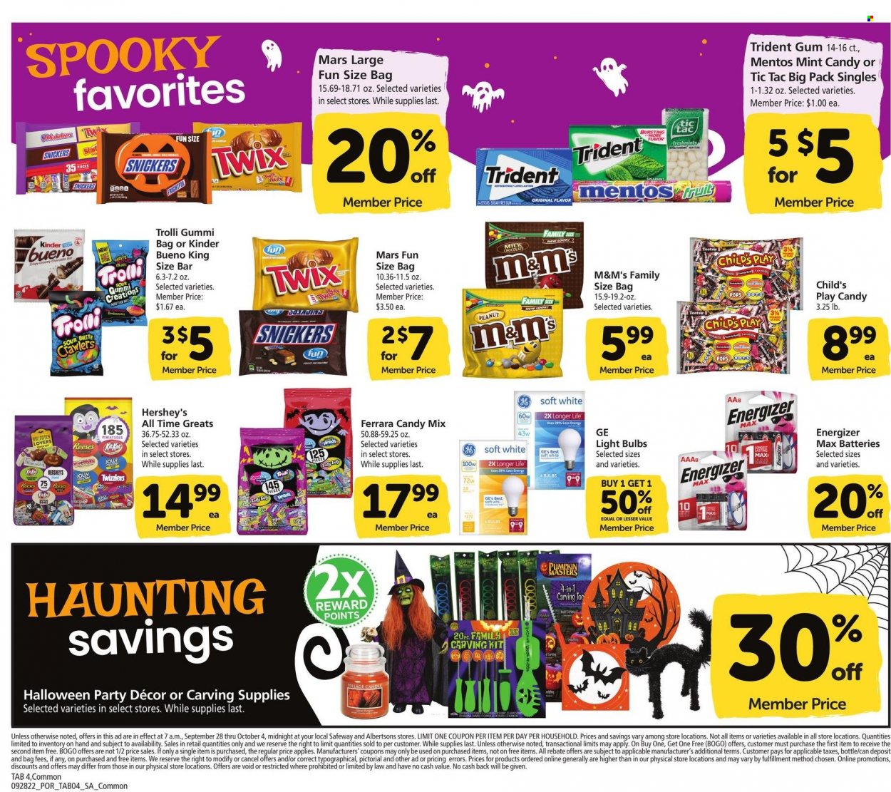 Safeway ad - 09/28/2022 - 10/04/2022. Page 9