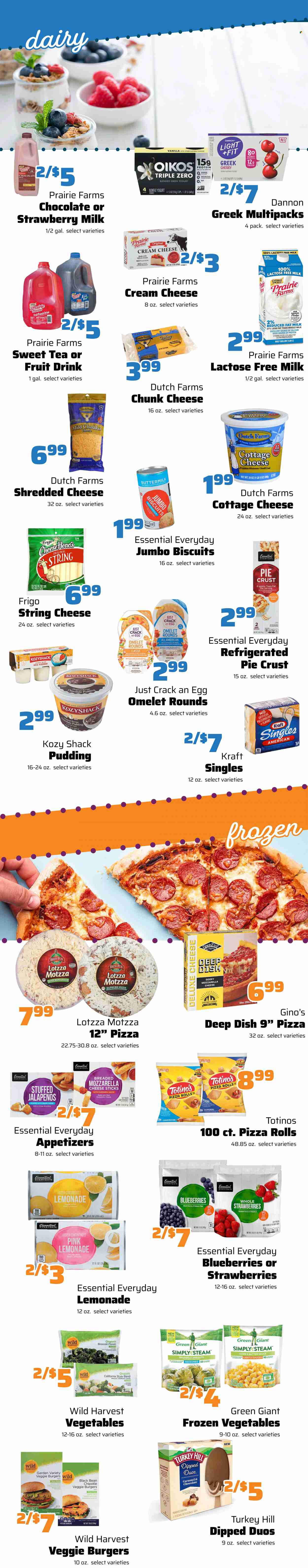 thumbnail - County Market Flyer - 09/28/2022 - 10/04/2022 - Sales products - pizza rolls, corn, Wild Harvest, green pepper, cherries, pizza, veggie burger, Kraft®, bacon, ham, sausage, pepperoni, Colby cheese, cottage cheese, mild cheddar, sandwich slices, shredded cheese, string cheese, cheddar, Kraft Singles, chunk cheese, greek yoghurt, chocolate pudding, yoghurt, Oikos, Dannon, rice pudding, buttermilk, lactose free milk, cage free eggs, ice cream bars, frozen vegetables, cheese sticks, milk chocolate, biscuit, pie crust, lemonade, juice, fruit drink, ice tea, fruit punch, smoothie, lemons. Page 1.