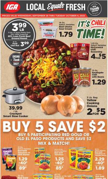 IGA Flyer - 09/28/2022 - 10/04/2022.
