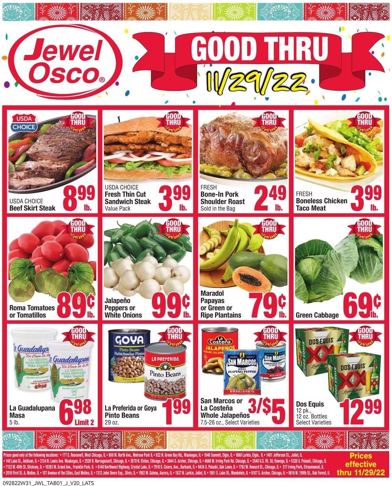 Jewel Osco ad - 09/28/2022 - 11/29/2022. Page 1