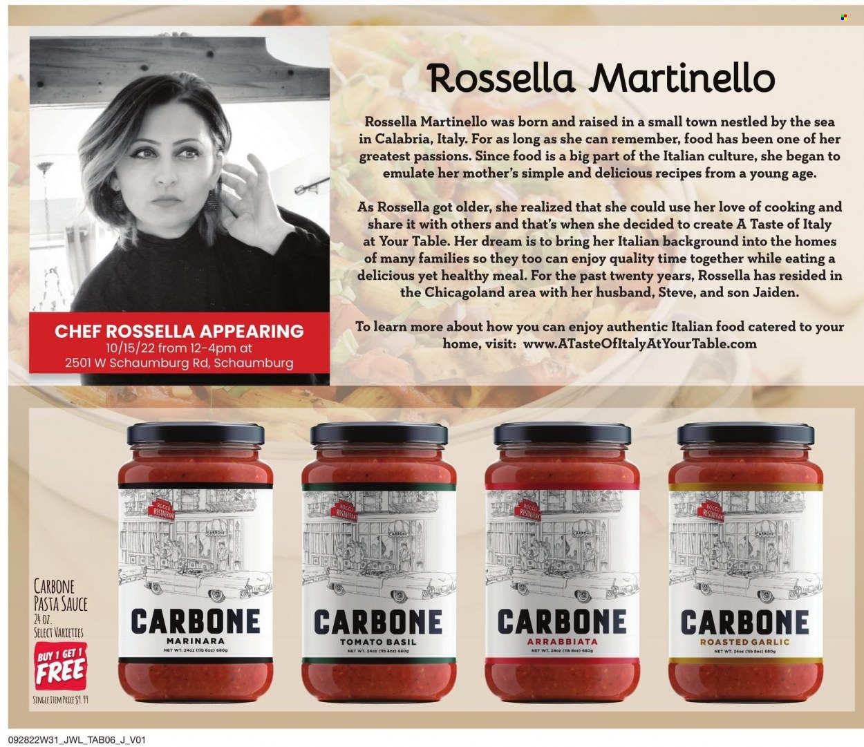 thumbnail - Jewel Osco Flyer - 09/28/2022 - 10/23/2022 - Sales products - pasta sauce, sauce. Page 6.