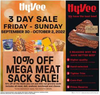 Hy-Vee Flyer - 09/28/2022 - 10/25/2022.