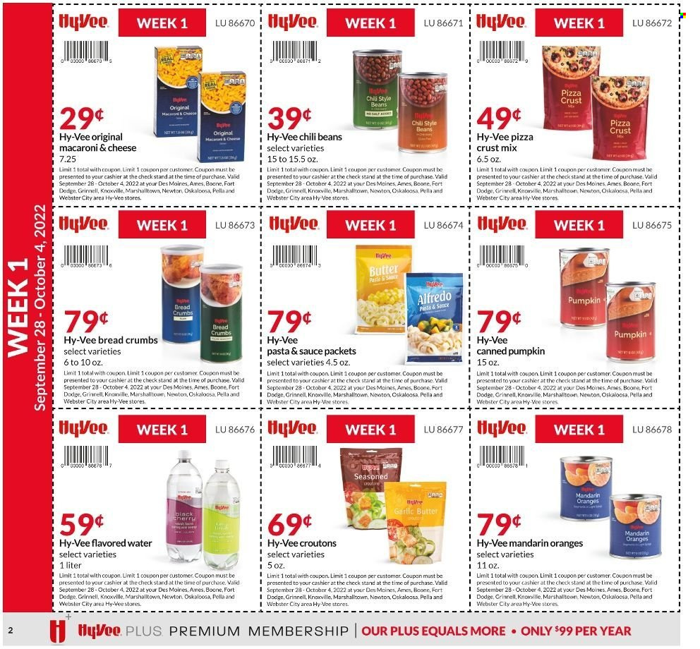 Hy-Vee ad - 09/28/2022 - 10/25/2022. Page 2