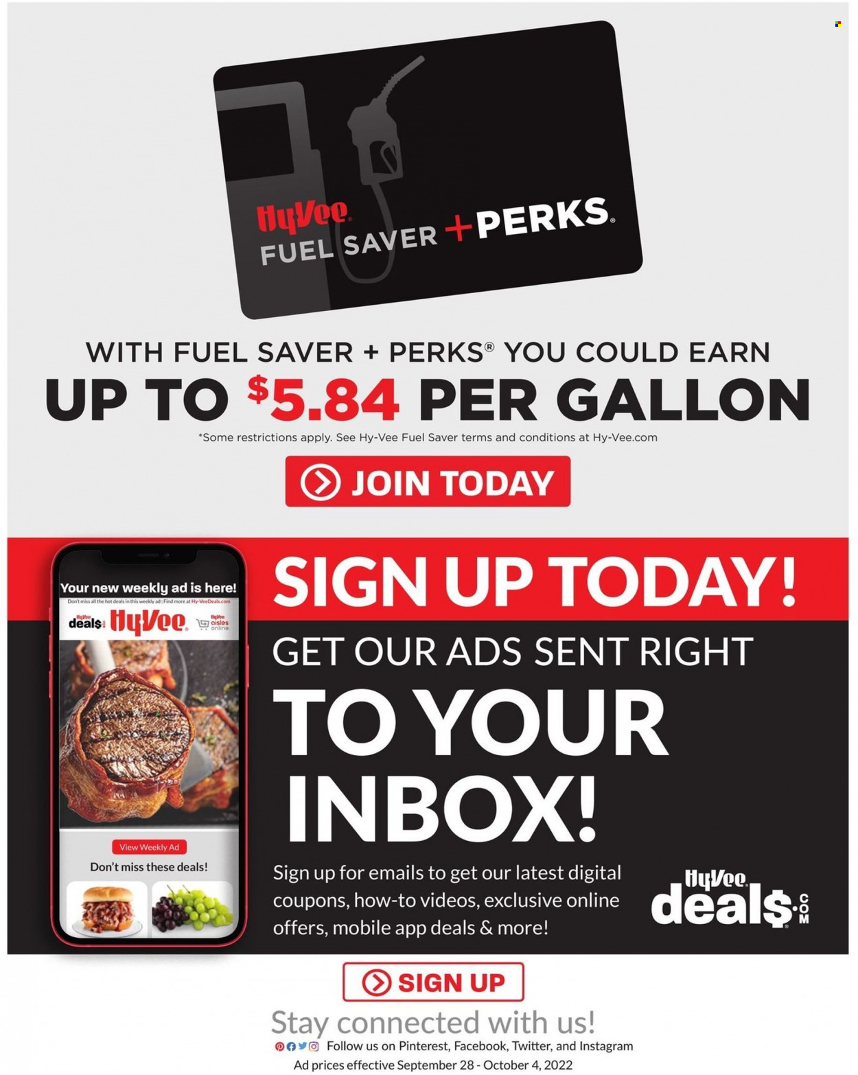 Hy-Vee ad - 09/28/2022 - 10/04/2022. Page 28