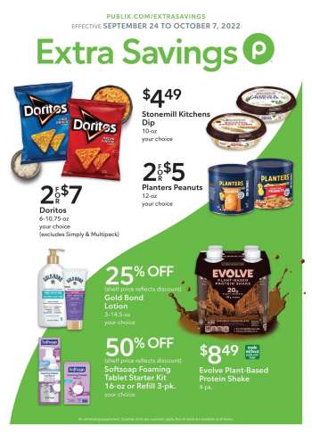 Publix Flyer - 09/24/2022 - 10/07/2022.