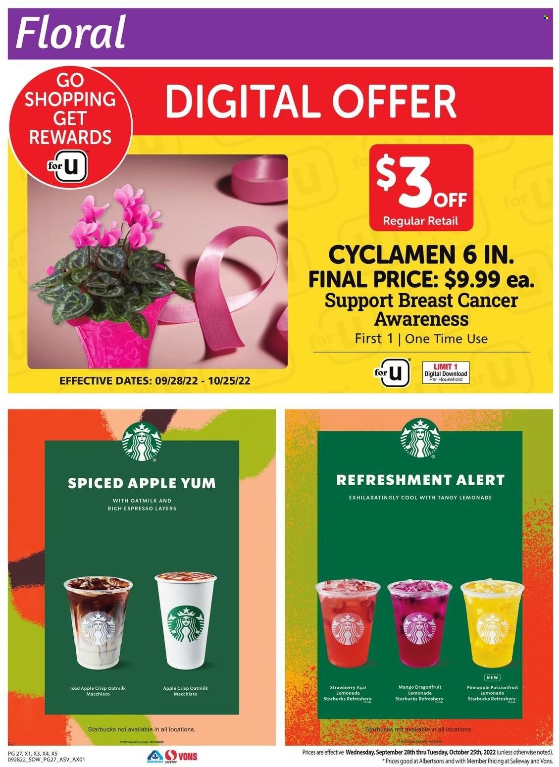 Safeway ad - 09/28/2022 - 10/25/2022. Page 27
