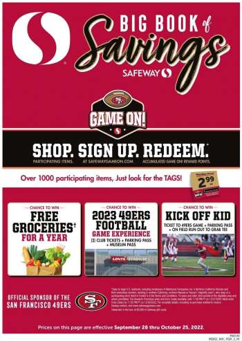 Safeway Flyer - 09/28/2022 - 10/25/2022.